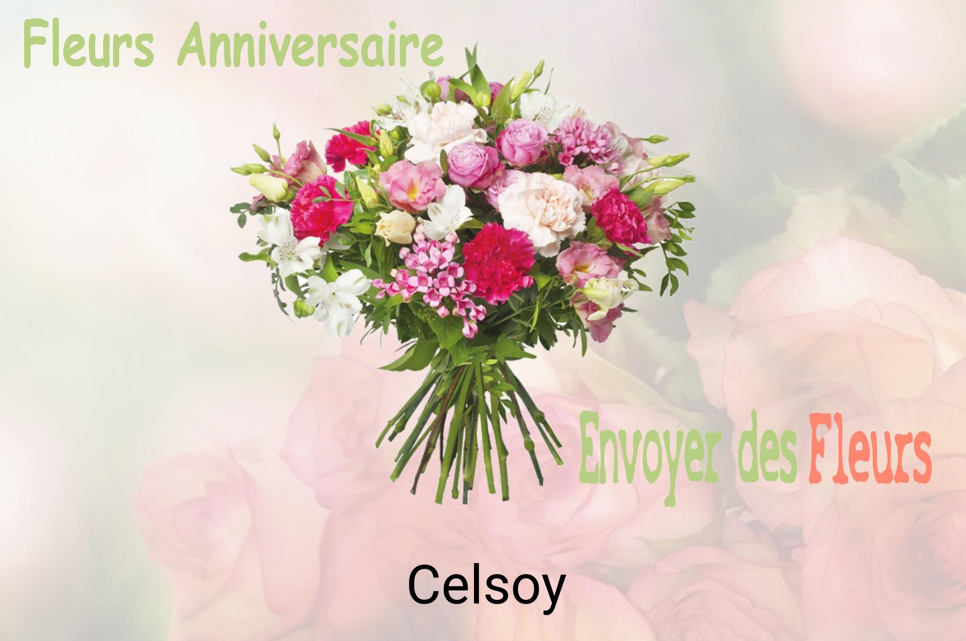 Bouquet de fleurs d’anniversaire livré à Celsoy